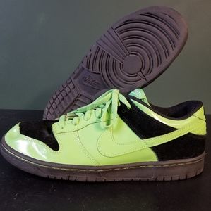 Nike Dunk US 12 M lime green black patent leather